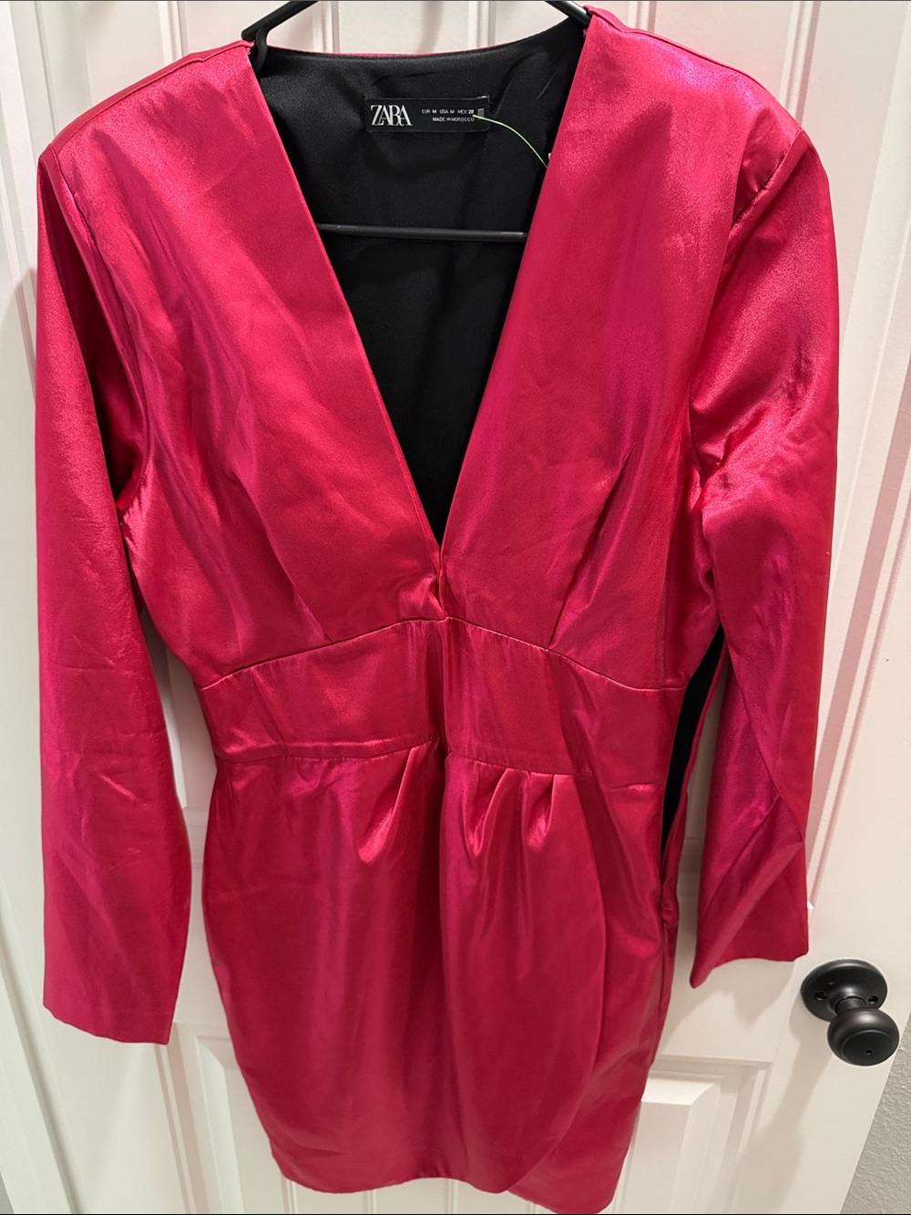 Zara Pink Shimmer Party Dress